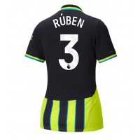 Echipament fotbal Manchester City Ruben Dias #3 Tricou Deplasare 2024-25 pentru femei maneca scurta